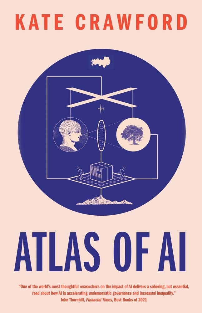 The cover of Atlas of AI by Kate Crawford