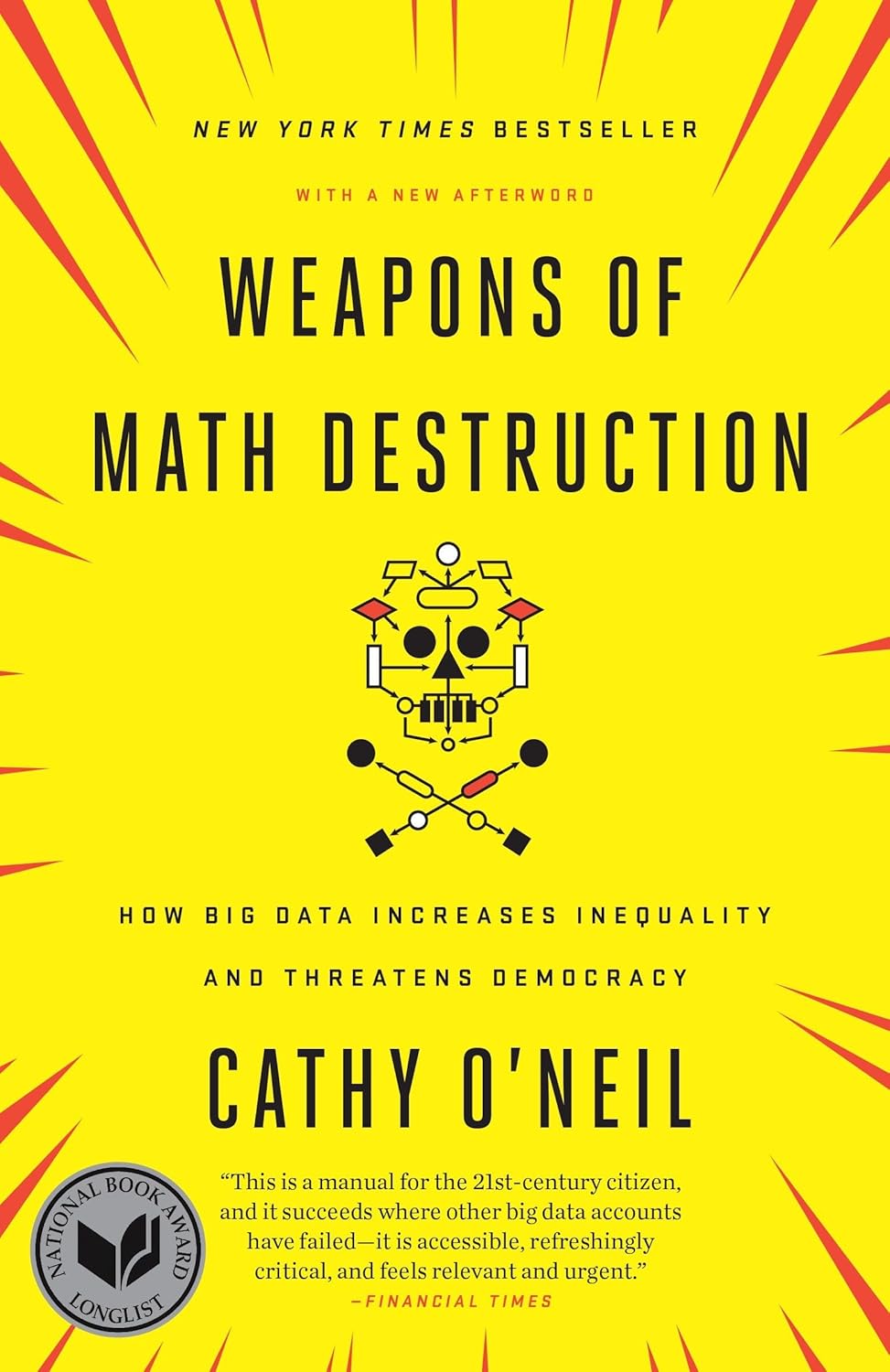 The cover of Weapons of Math Destruction by Cathy O'Neil